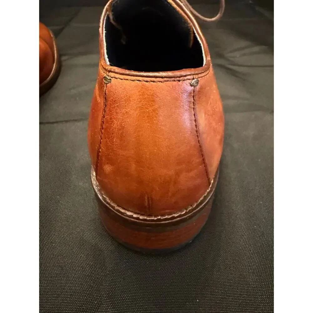 Cole Haan Men's Lenox Hill Cap Toe Dress Shoes British Tan Leather 10 Wide